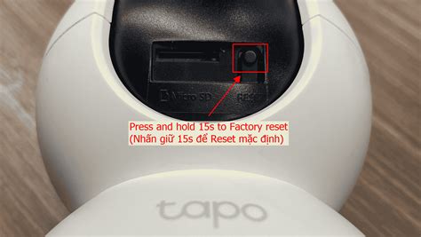 First, remove the camera from the app. Open the Tapo app > select the device > tap the top right settings button to enter the device editing page > Remove the device and confirm your option. To reset a Tapo smart camera, press and hold the reset button for 5 seconds on a powered camera.